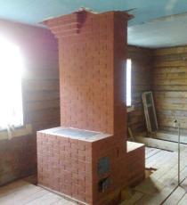 Печь отопительно варочная с топчаном