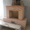 Кладка полок, карнизов камина