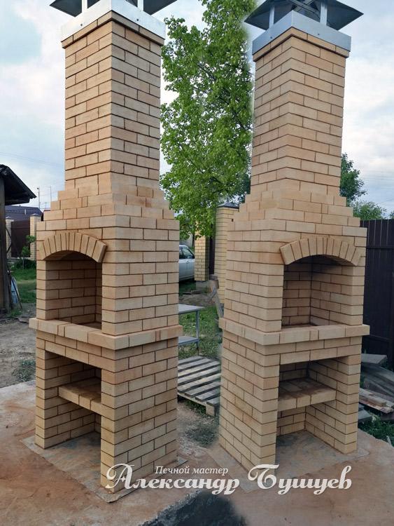 Фото мангала из кирпича