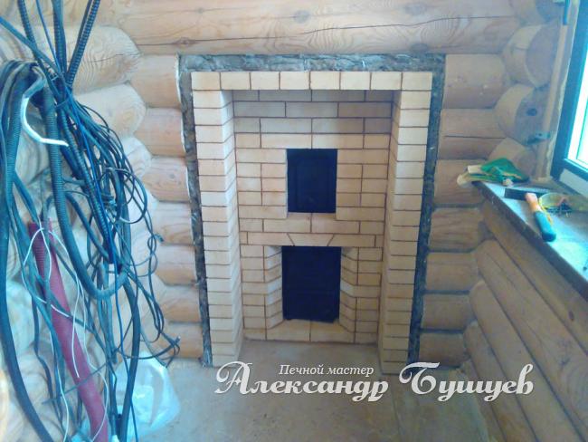Монтаж, облицовка банной пеки