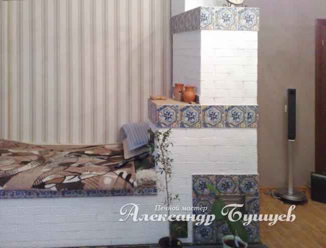 Печь отопительная с лежанкой